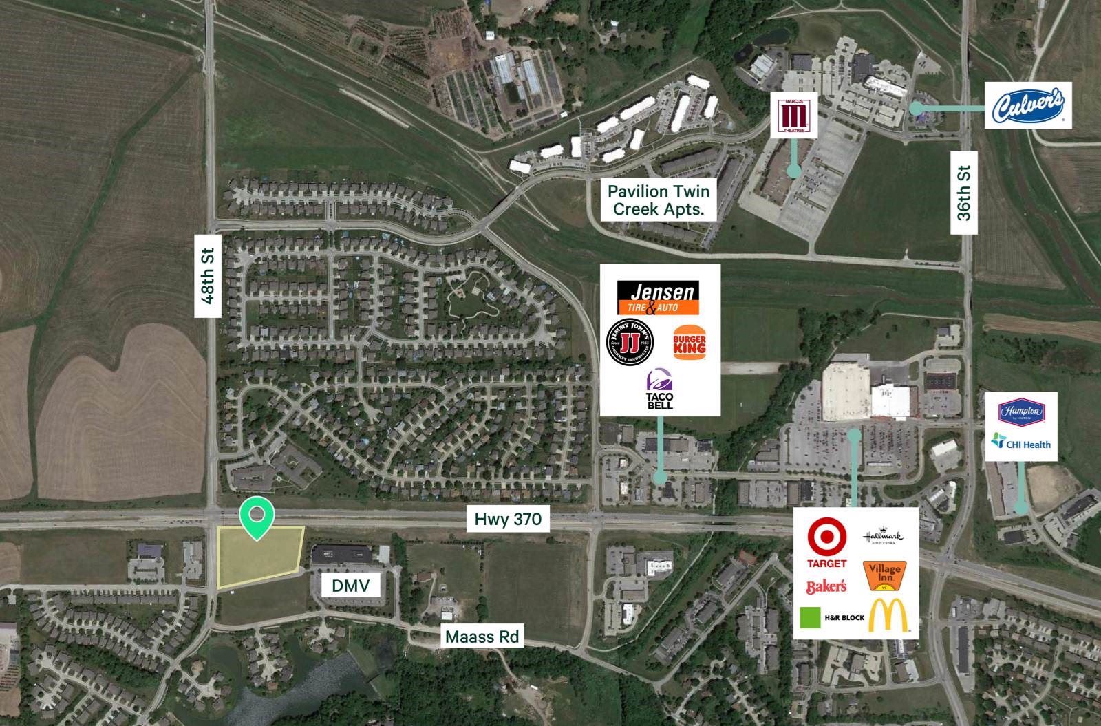 Office / Retail Land | SEC Highway 370 & S 48th Street NE-370 & S 48th St, Bellevue Second II, NE 68133, USA - Image 2