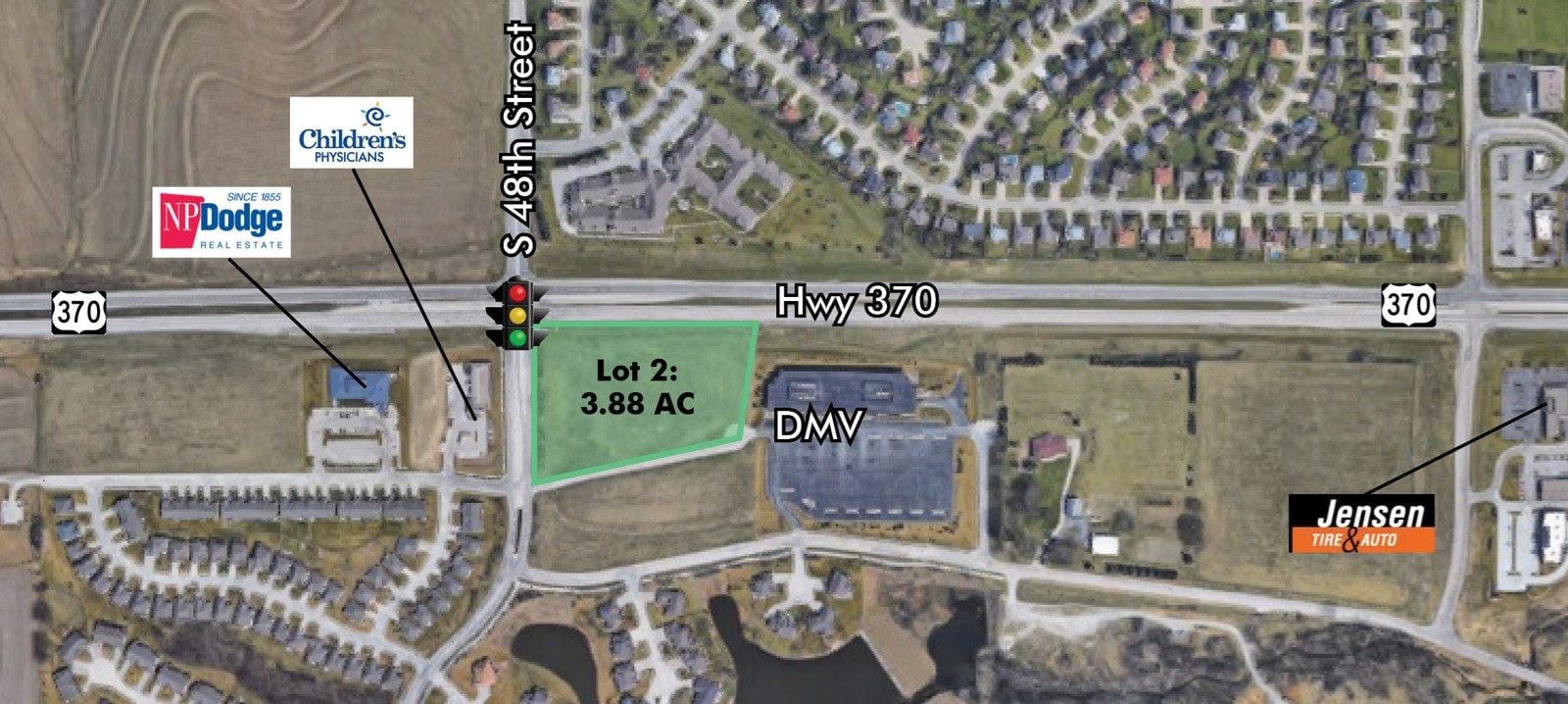 Office / Retail Land | SEC Highway 370 & S 48th Street NE-370 & S 48th St, Bellevue Second II, NE 68133, USA - Image 1