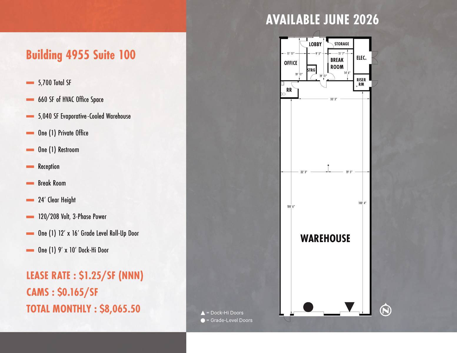 4955 Suite 100 floorplan