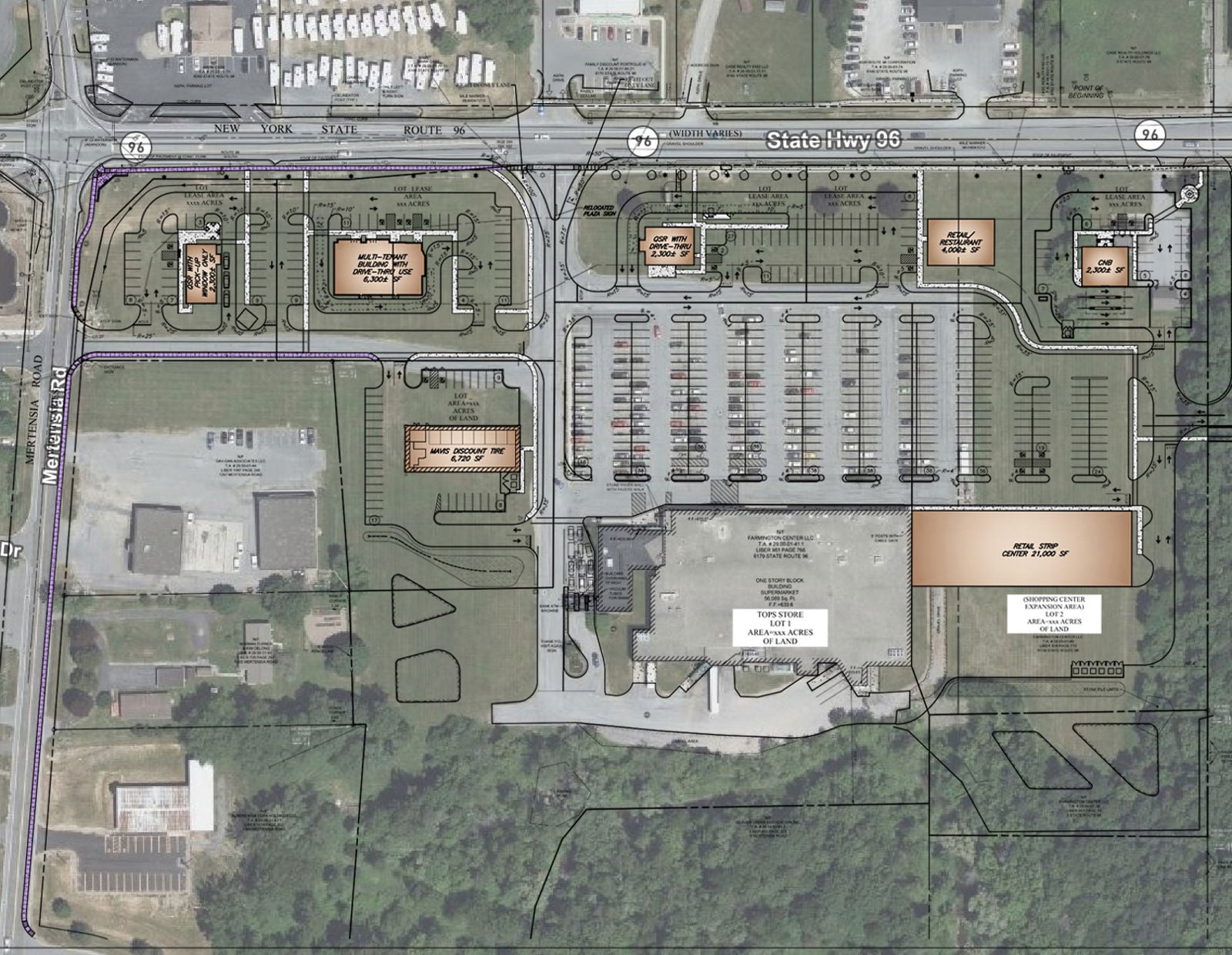 Aerial with Site Plan Overlay Cropped