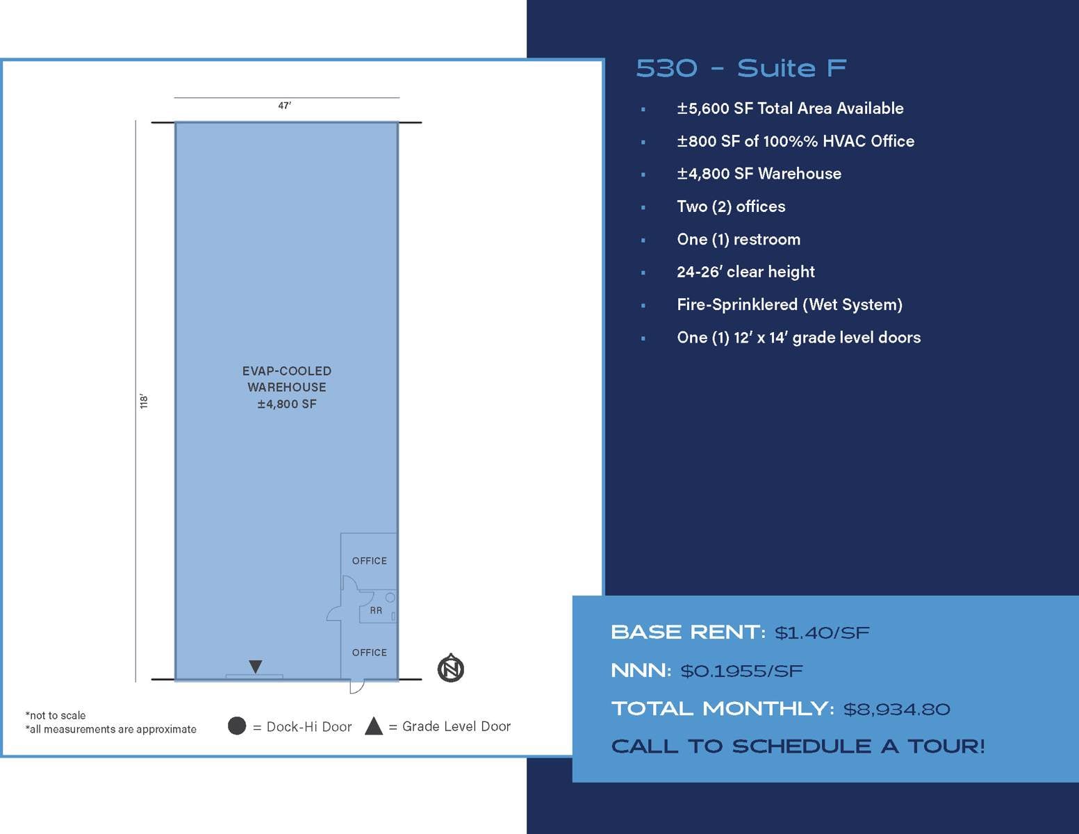 Suite F floorplan