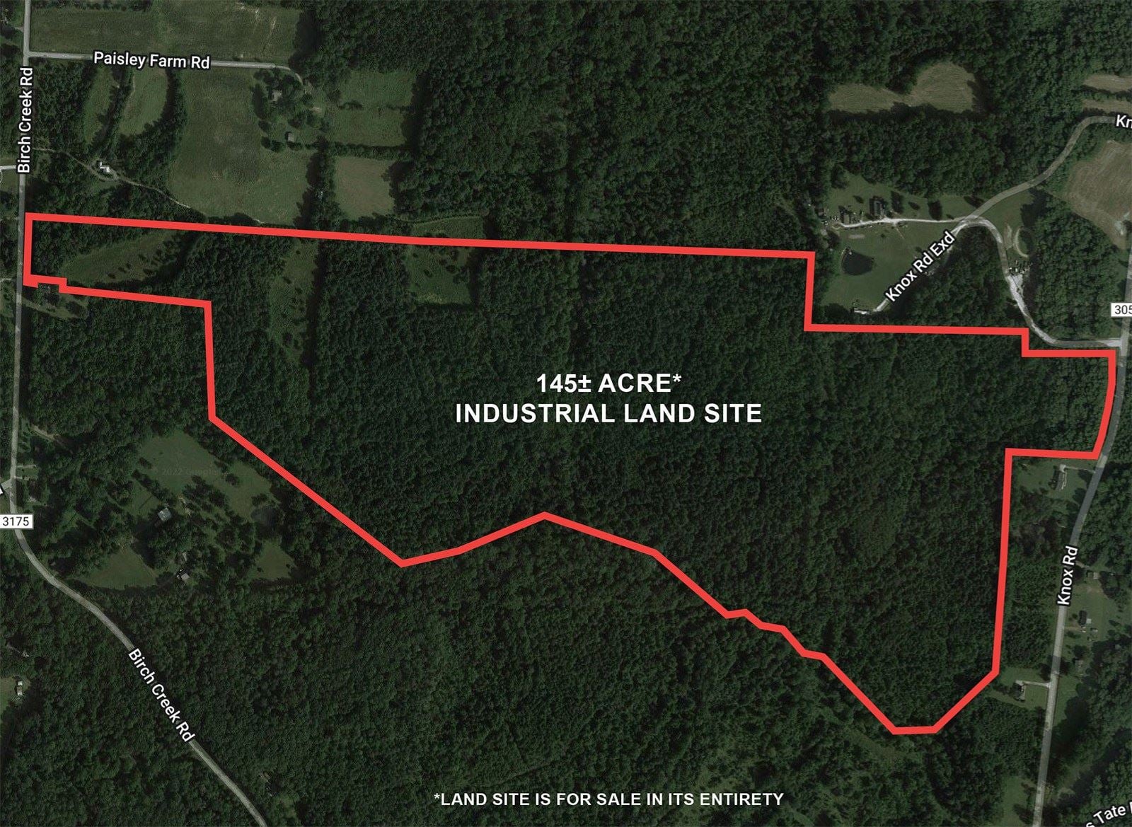 Knox Rd Industrial Site AERIAL_1600x1169