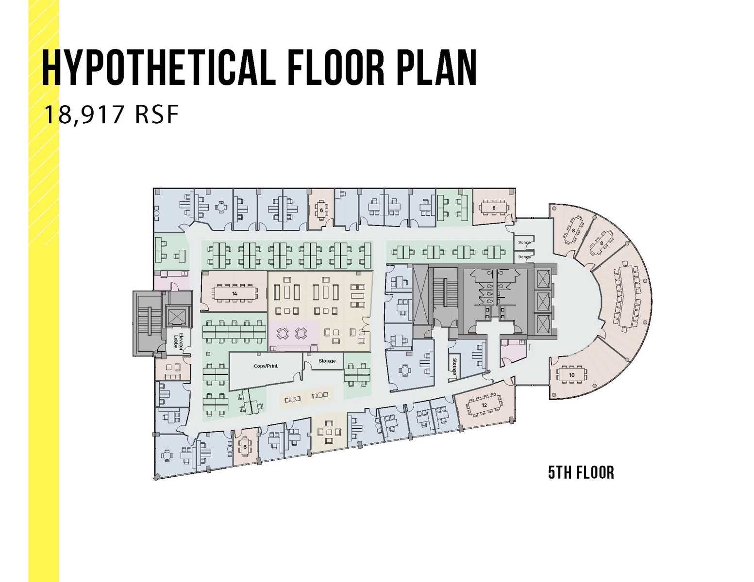 Hypothetical Floor Plan - 5th Floor