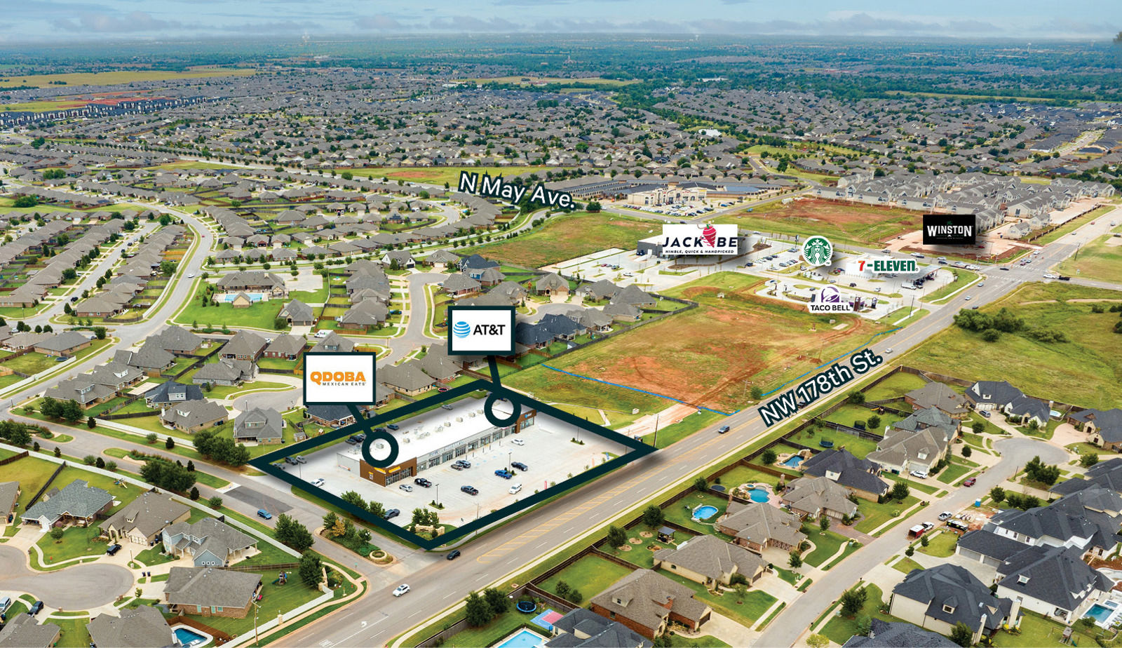 OKC 178th and May NWC_South Hampton_Flyer_Aerial Drone Pic