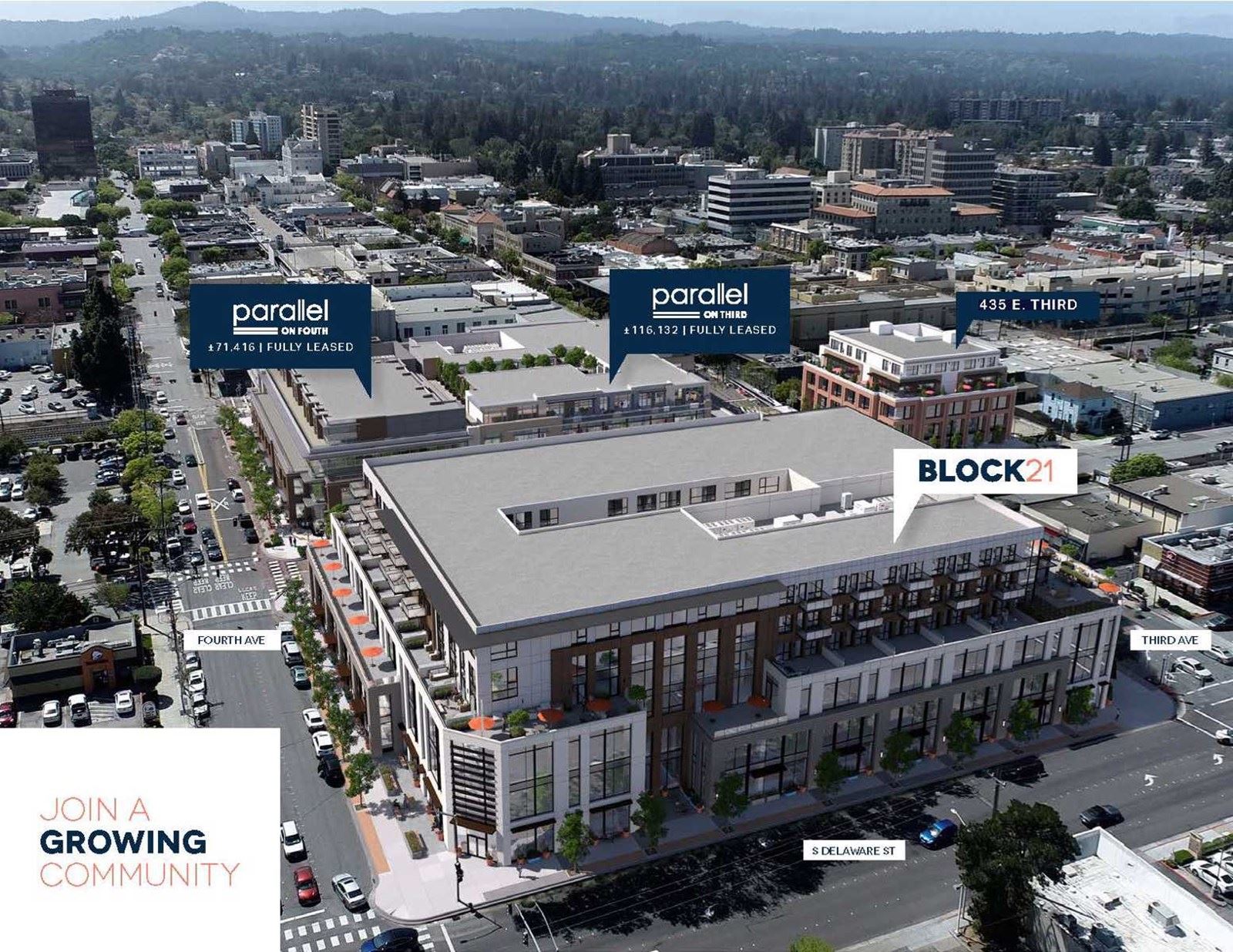 Block 21 Aerial Shot