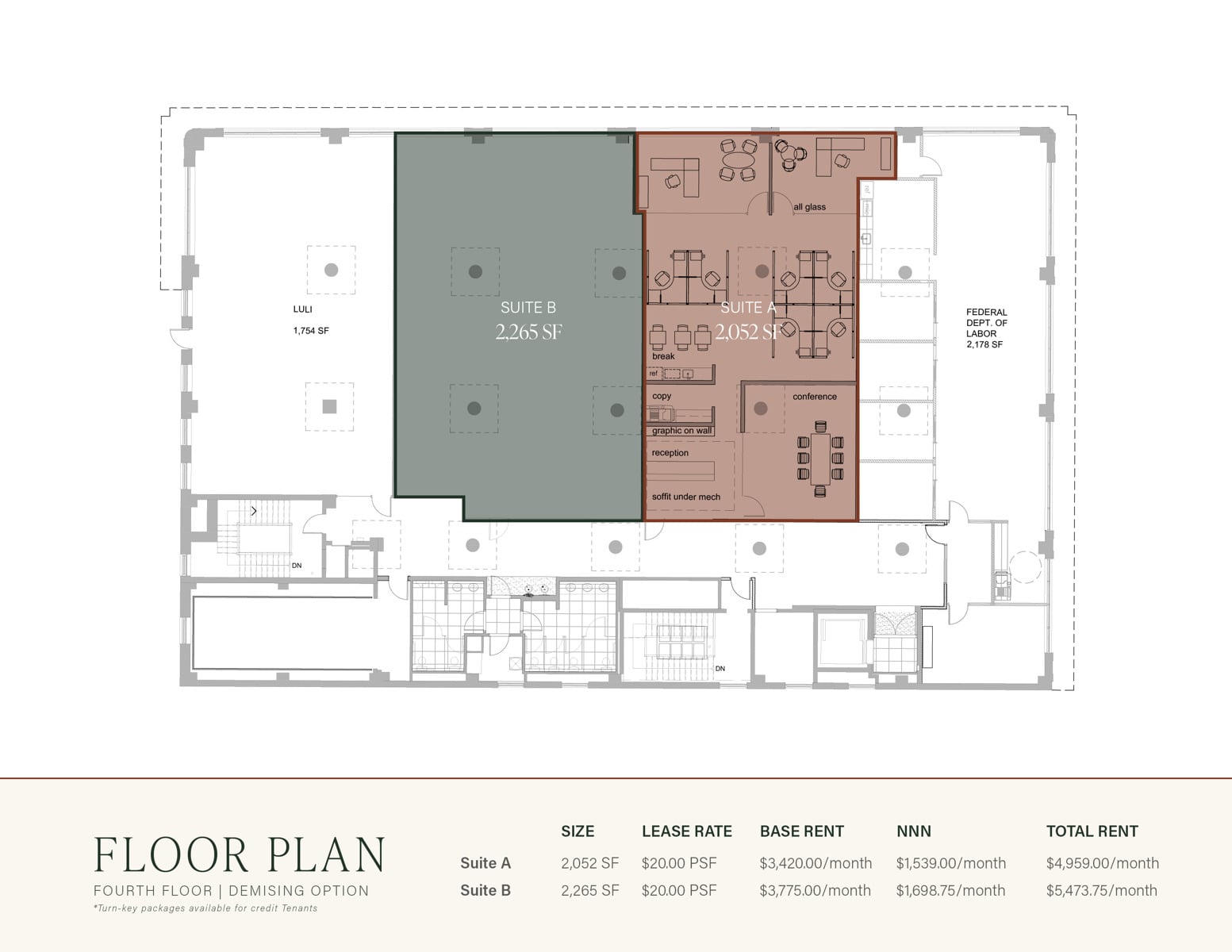 FP 4th Floor Demising Option