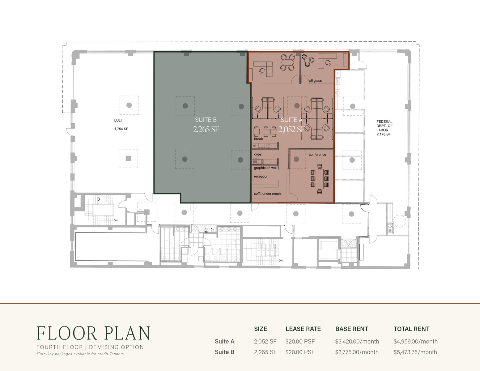 FP 4th Floor Demising Option