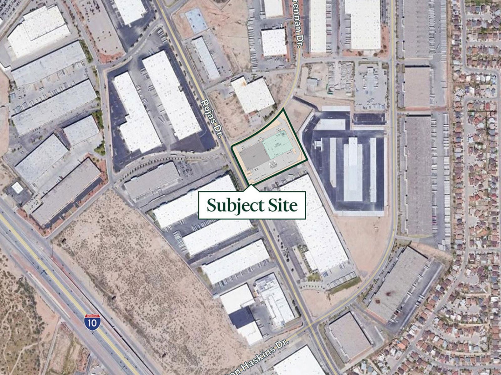 12153 Rojas Drive - Site Plan - Aerial View