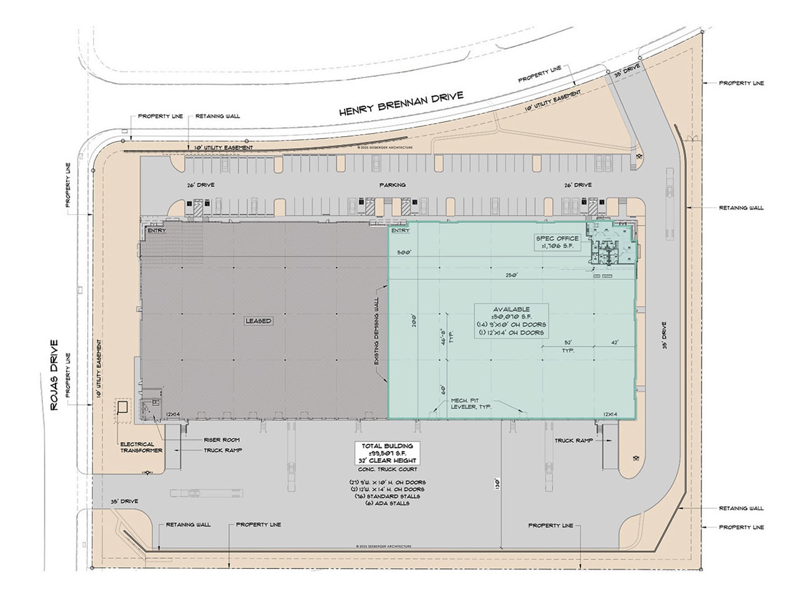 12153 Rojas Drive - Site Plan
