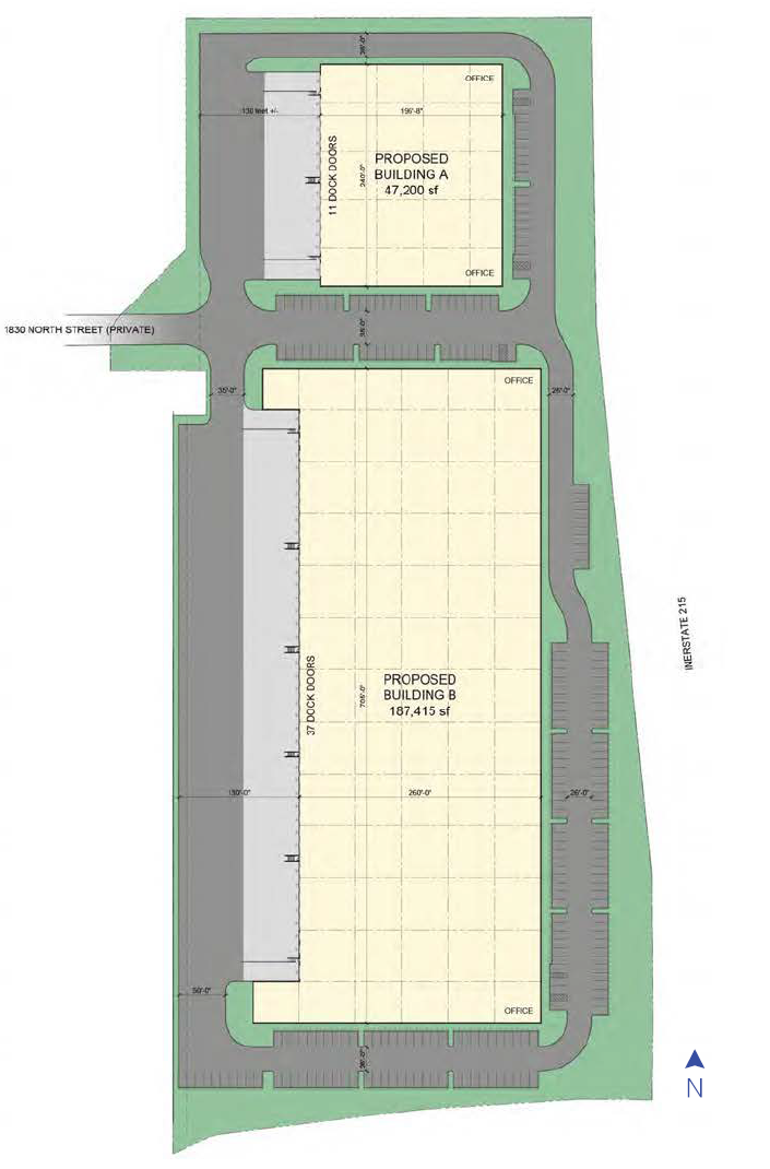 Airport Commerce Distribution Center_2 Building Site Plan_Campaign
