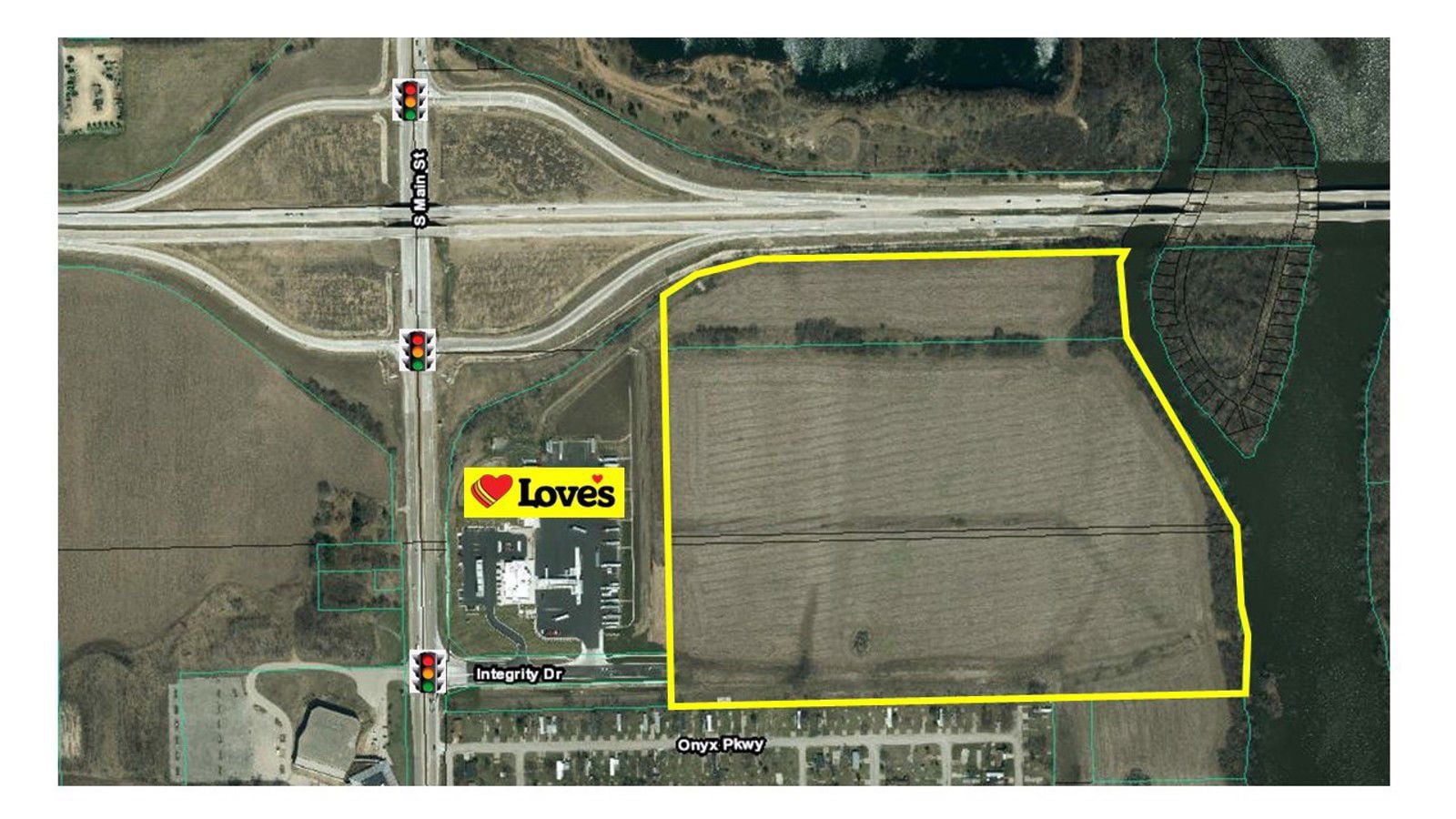 Bypass US 20 and Main - Revised Land Outlined Plan
