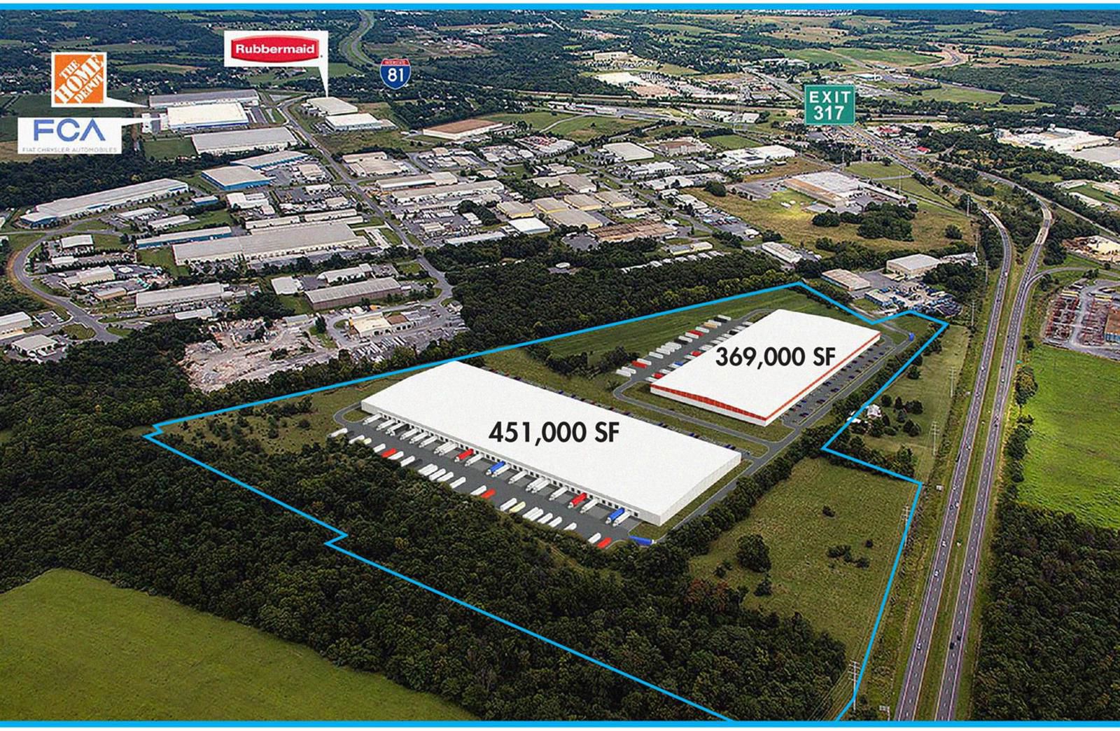 I-81 Stonewall - Two Building Plan Option