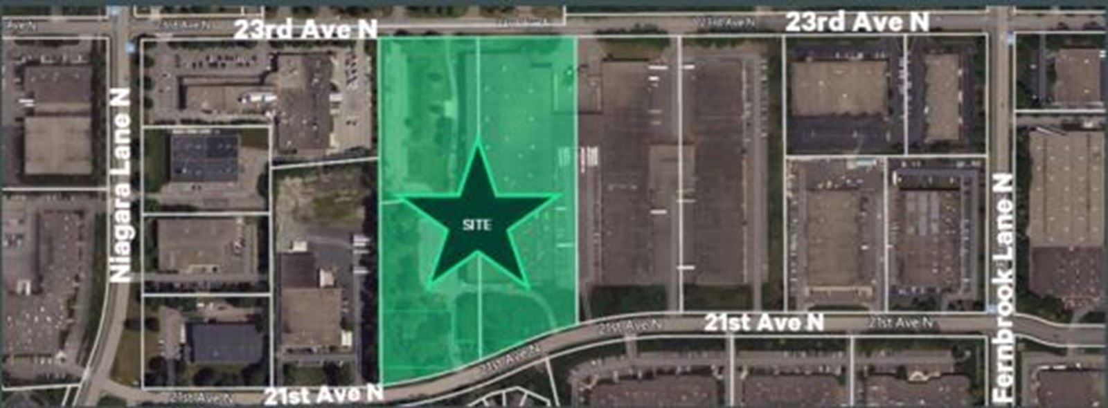 Site location with green star.JPG
