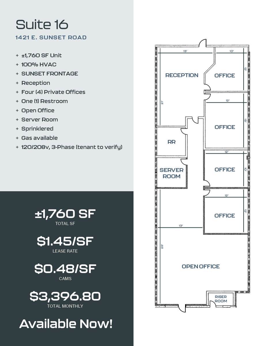 1421 Suite 16 floorplan