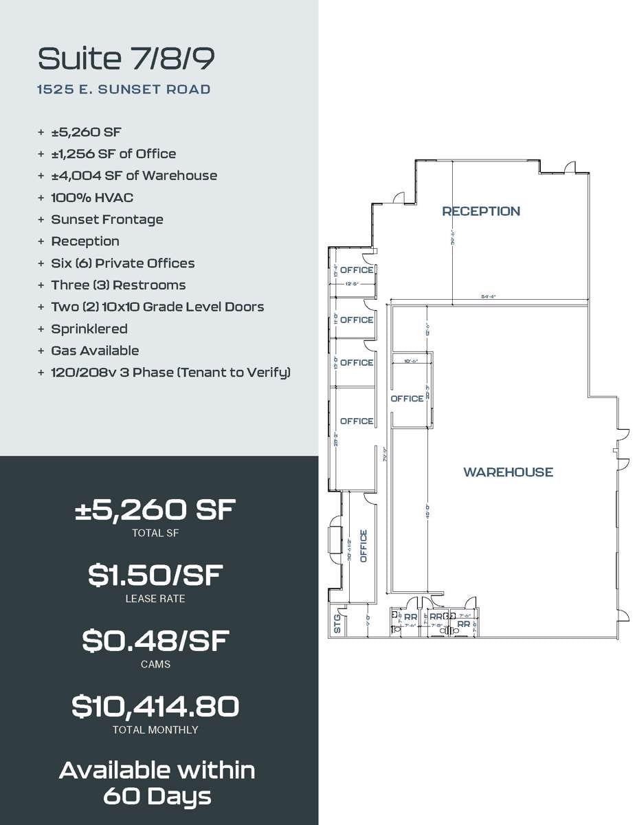 1525 Suite 7-8-9 floorplan