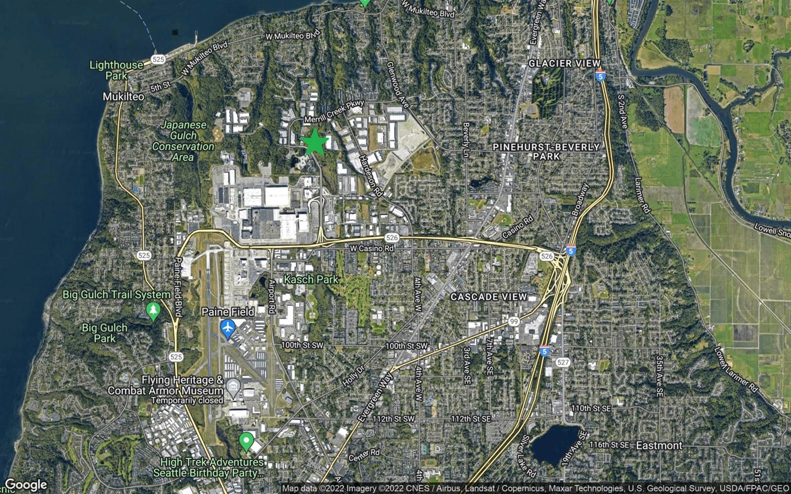 Map Location aerial CL