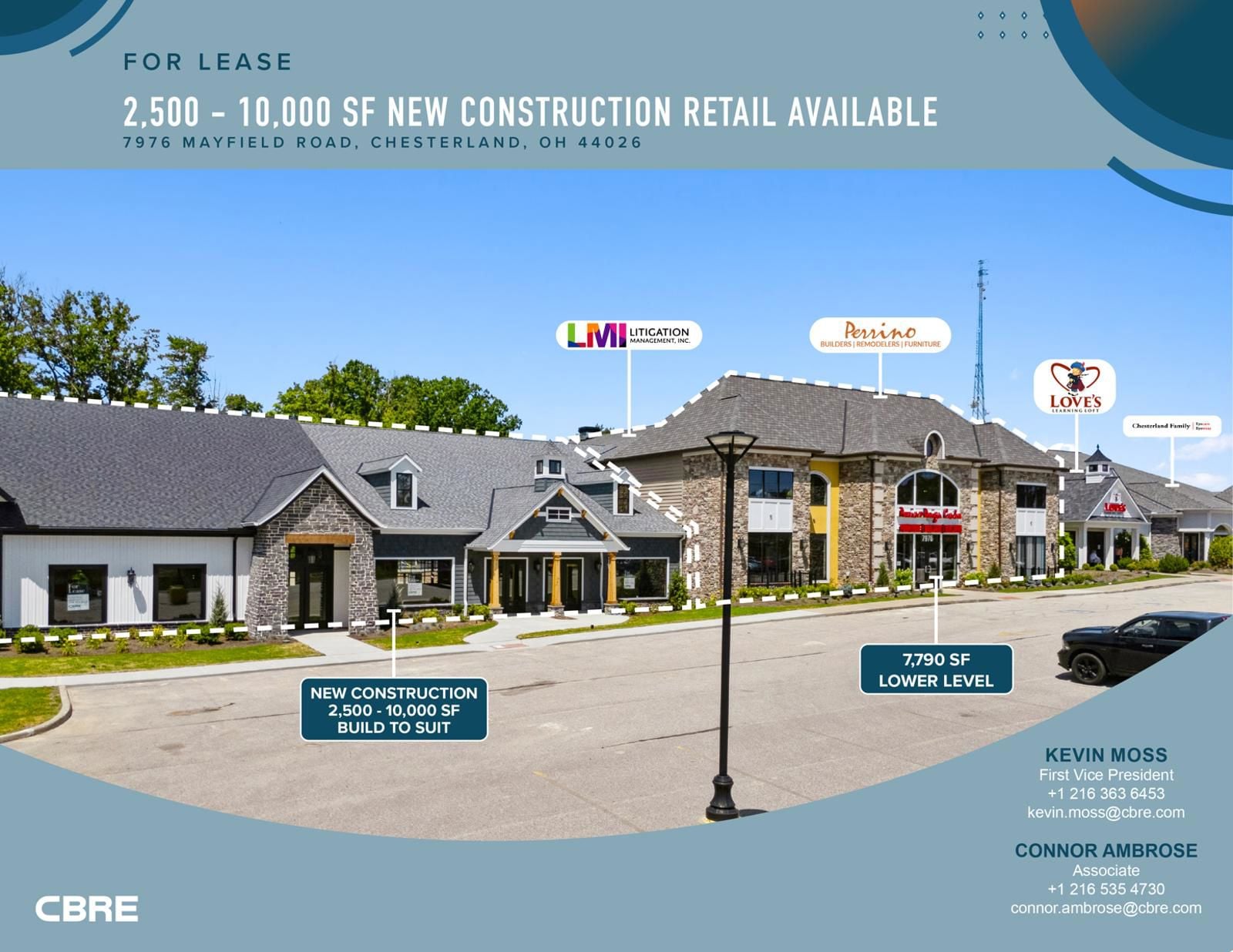 2,500 - 10,000 SF New Construction Retail Available 7976 Mayfield Road - Image 1