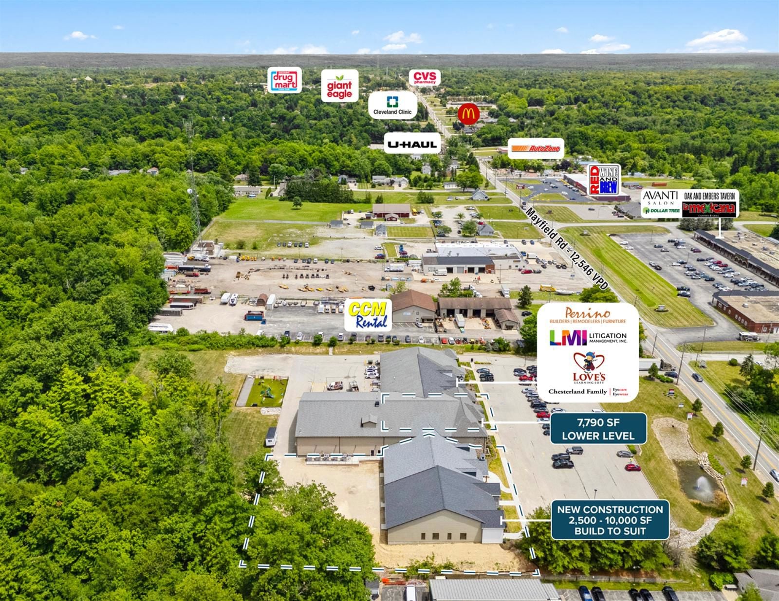 2,500 - 10,000 SF New Construction Retail Available 7976 Mayfield Road - Image 4
