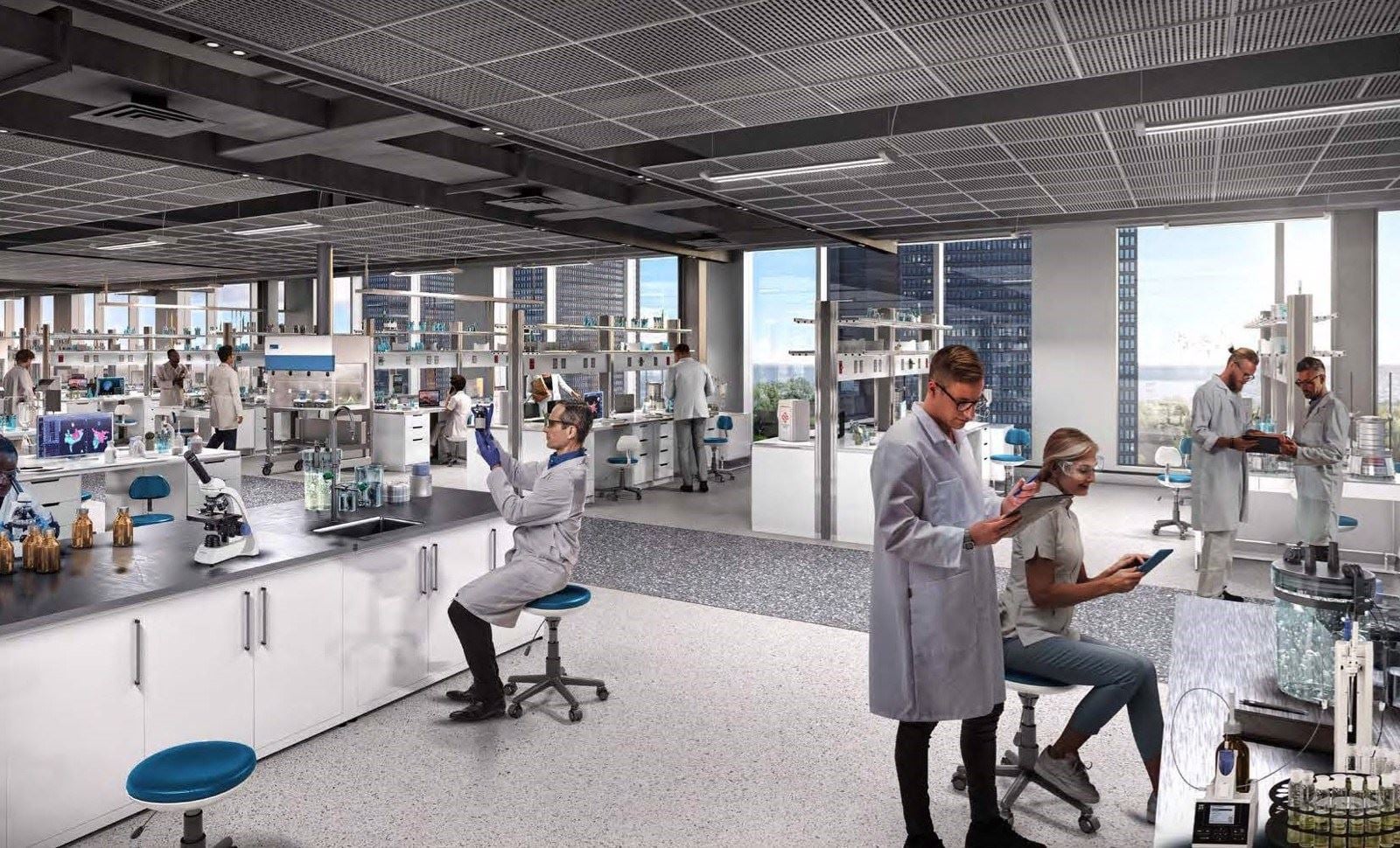 5207 S. Harper Avenue, Chicago, IL - Lab Space Rendering