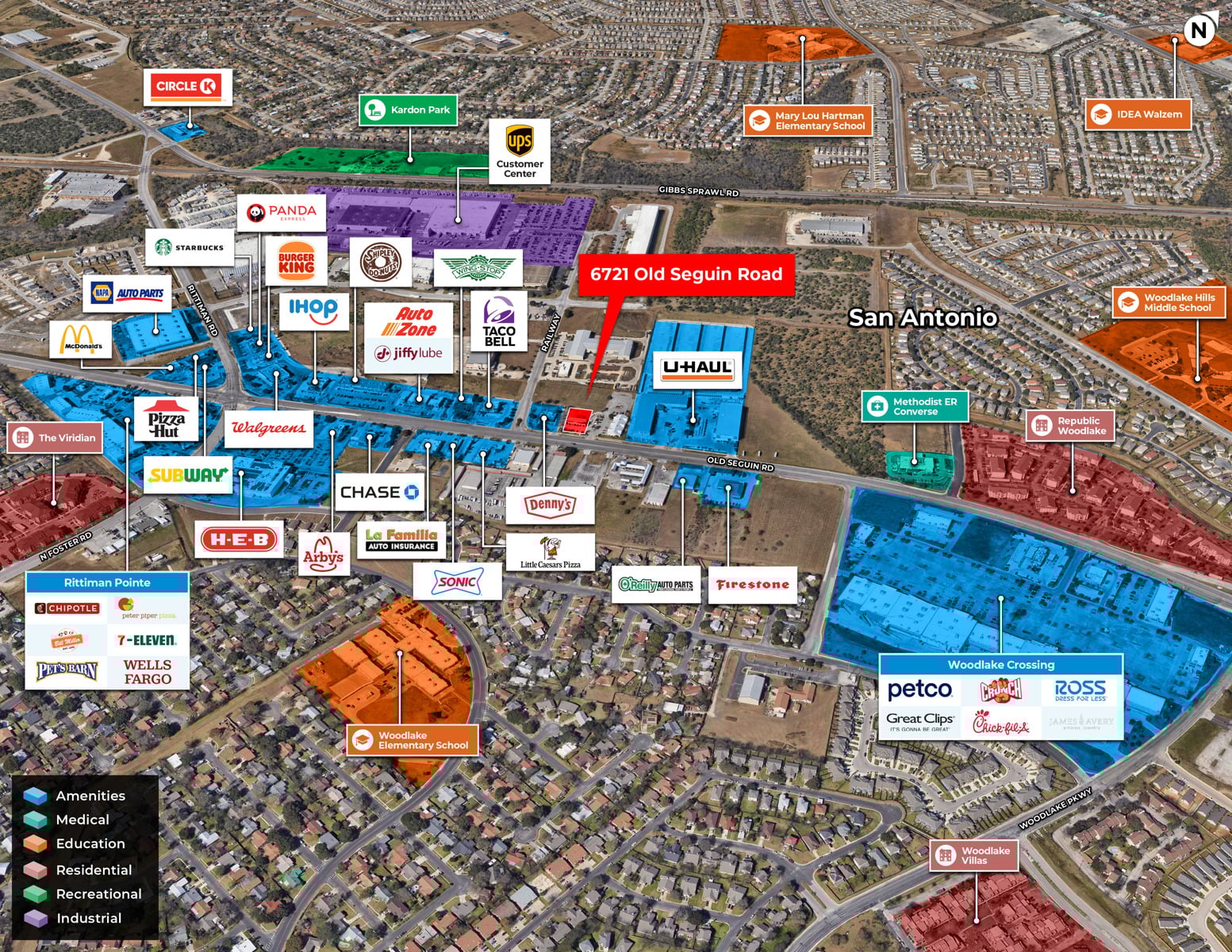 1 6721 Old Seguin Road San Antonio TX Aerial Amenities2