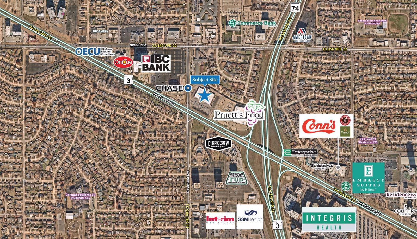 OKC 3625 NW Expressway - Former Golds Gym -Aerial - 030923