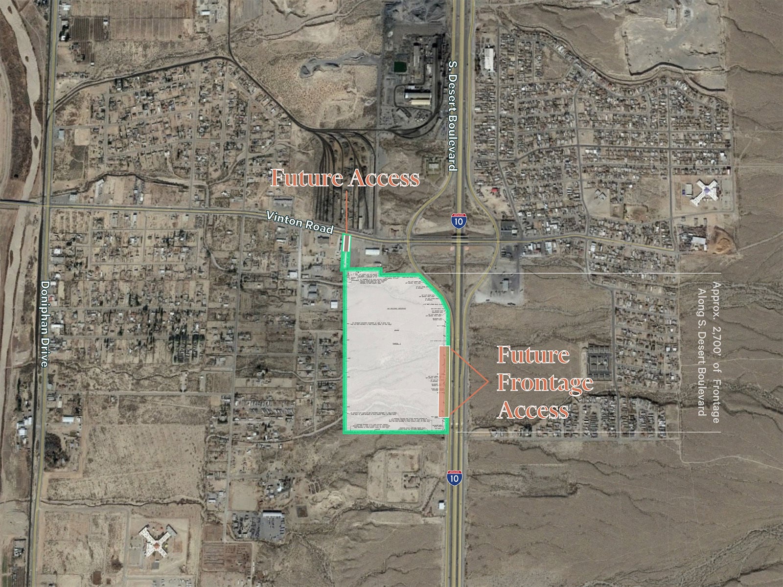 SWQ of Interstate 10 & Vinton Road - Aerial View