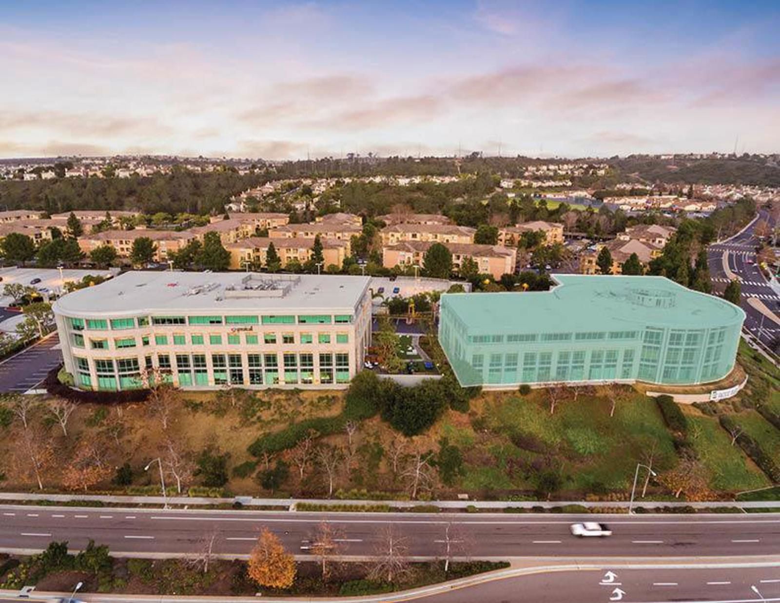 building with outline