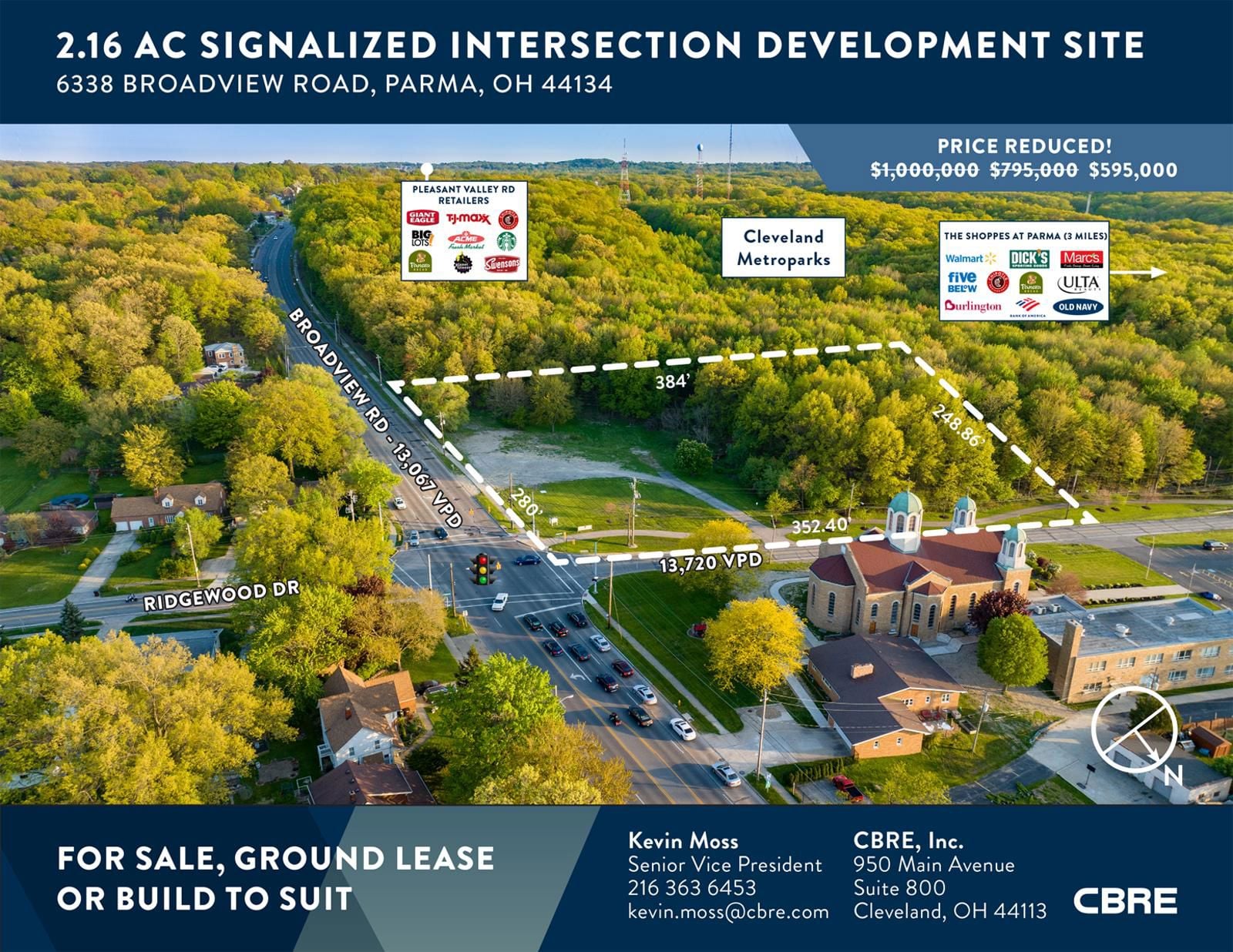 2.16 AC Signalized Intersection Development Site 6338 Broadview Road - Image 1