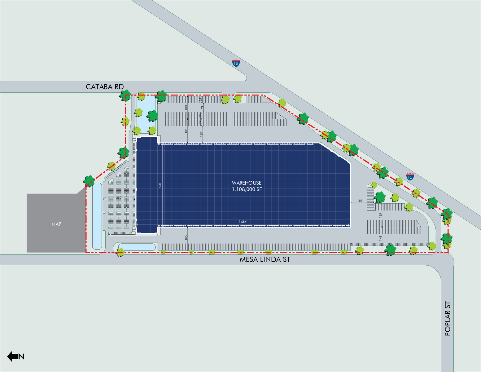 I-15 Bldg 1_Site Plan