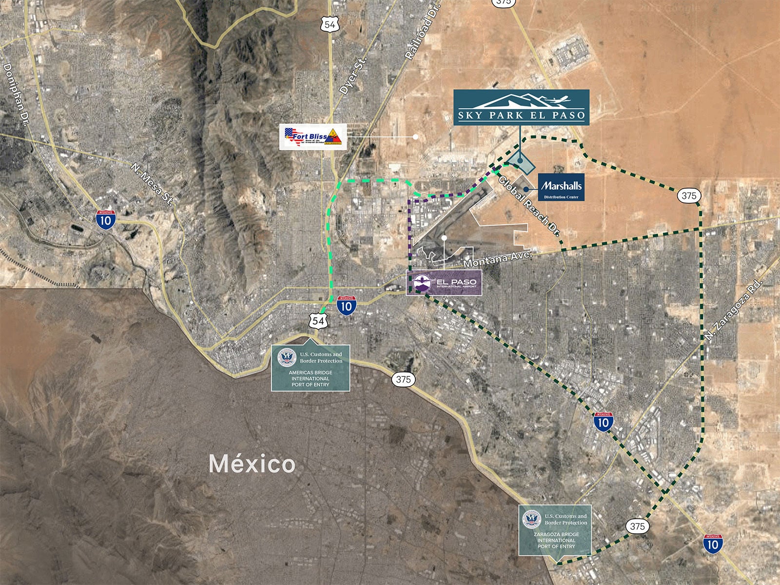 Sky Park - Drive Times