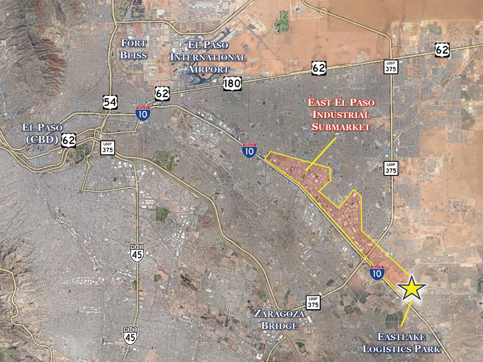Eastlake Logistics Park Phase II - City Wide Aerial View